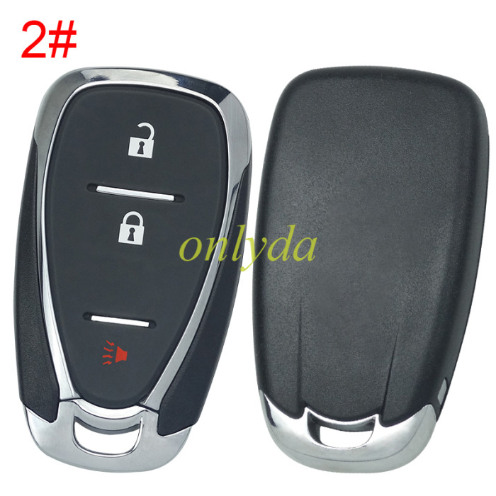 For Chevrolet  remote key blank without badge place, pls choose the button