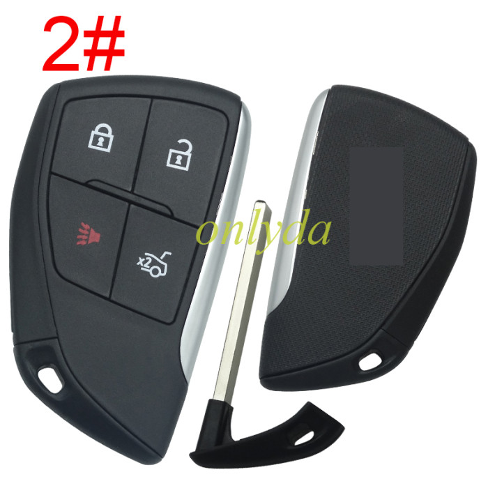 ForChevrolet 2+1/3+1/4+1/5+1 button remote key  shell with cross badge (please choose button)