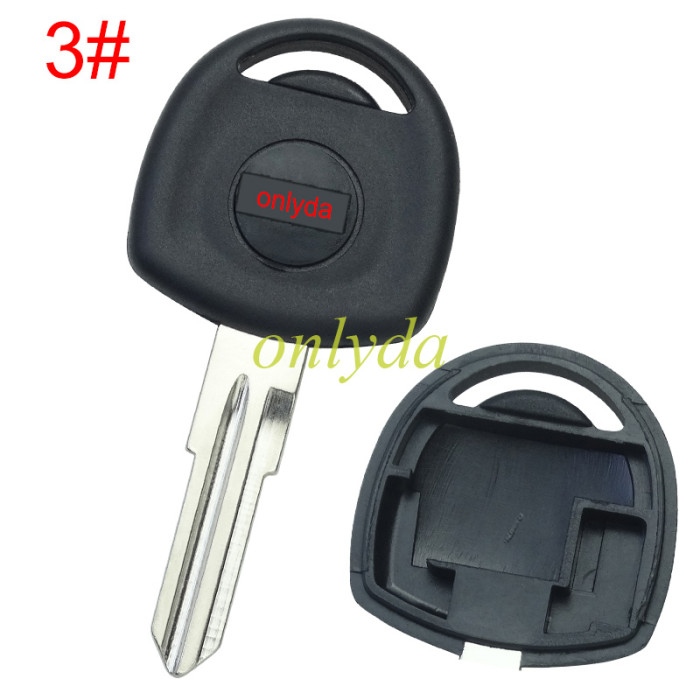 For Chevrolet transponder key shell with badge, pls choose the blade