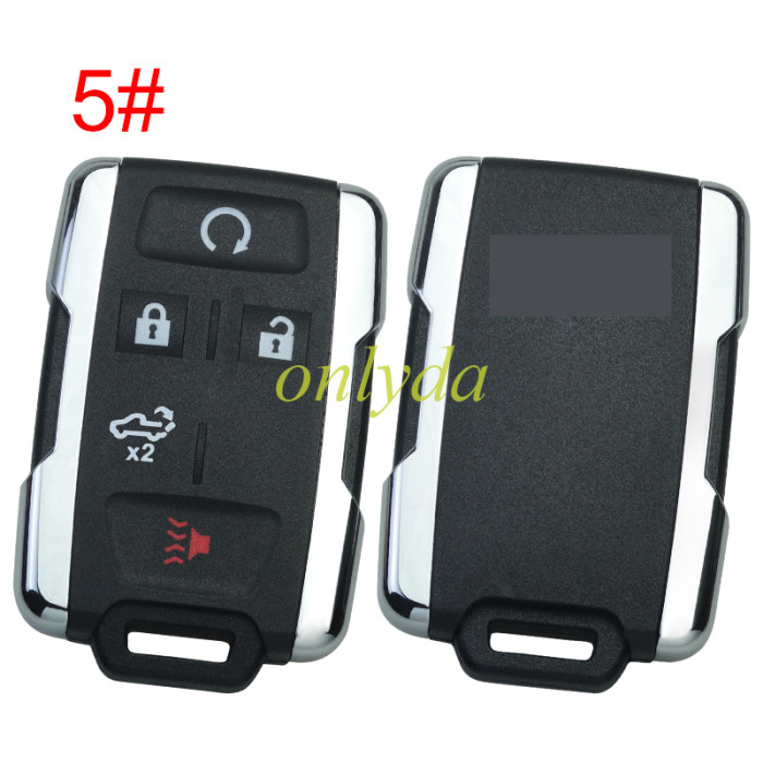 For Chevrolet  remote key shell with cross badge place, the side part is siliver color, pls choose the button