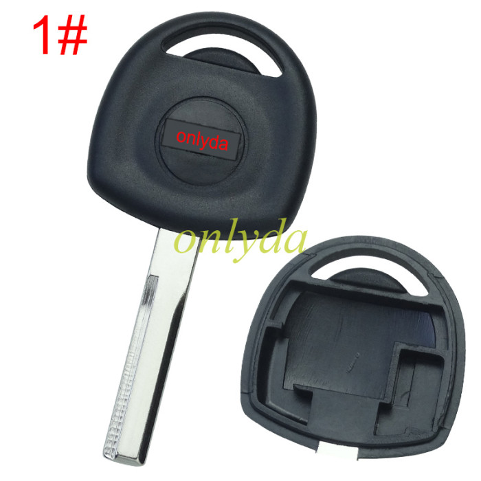 For Chevrolet transponder key shell with badge, pls choose the blade
