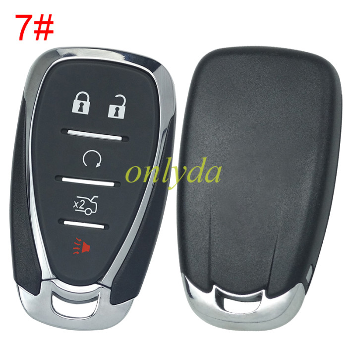 For Chevrolet  remote key blank without badge place, pls choose the button