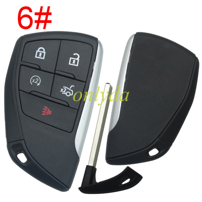 For Chevrolet Buick GM 2+1/3+1/4+1/5+1 button remote key  shell  without badge(please choose button)
