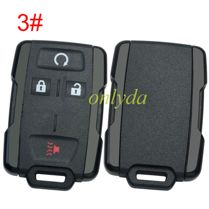 For Chevrolet GM remote key shell without badge place, the side part is black, pls choose the button