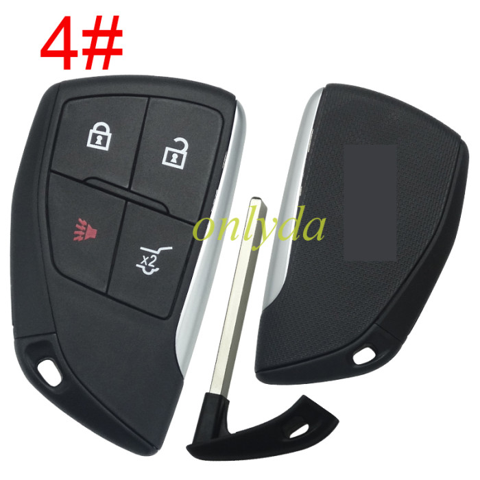 ForChevrolet 2+1/3+1/4+1/5+1 button remote key  shell with cross badge (please choose button)