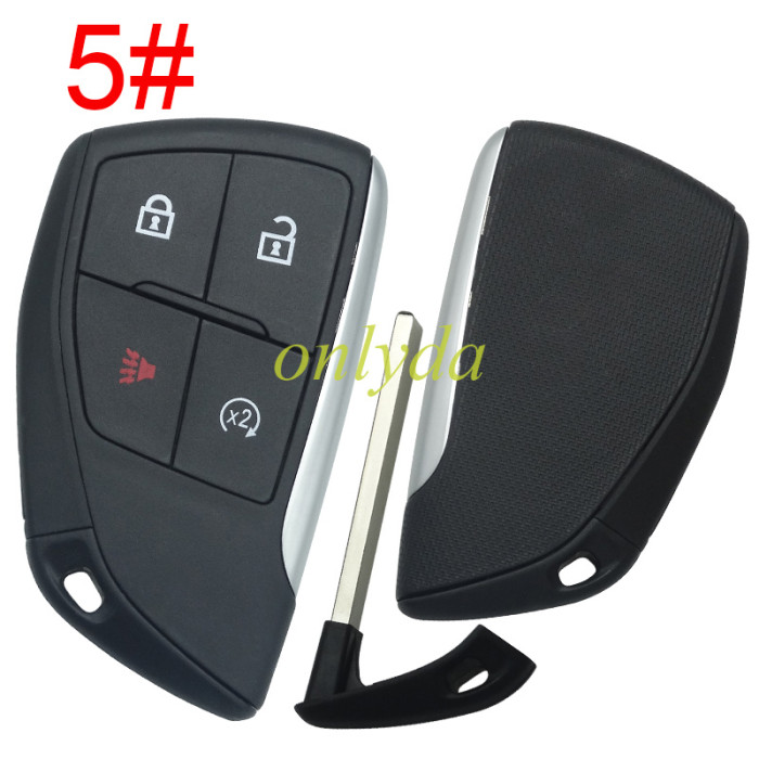 For Chevrolet Buick GM 2+1/3+1/4+1/5+1 button remote key  shell  without badge(please choose button)
