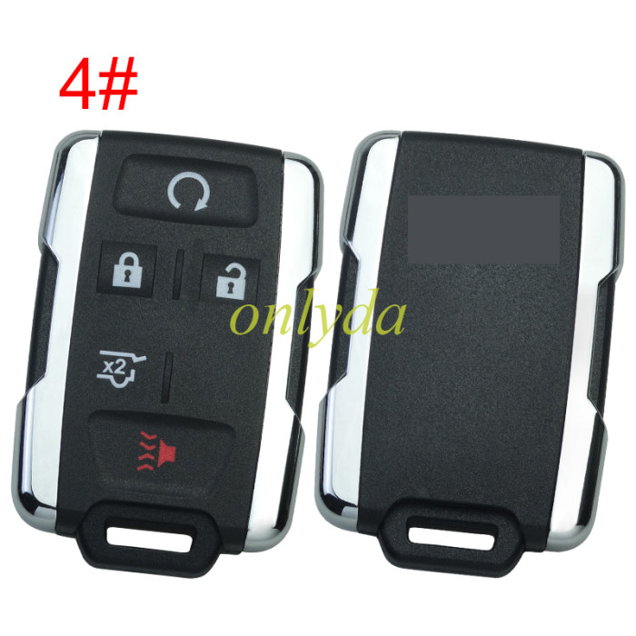 For Chevrolet  remote key shell with cross badge place, the side part is siliver color, pls choose the button