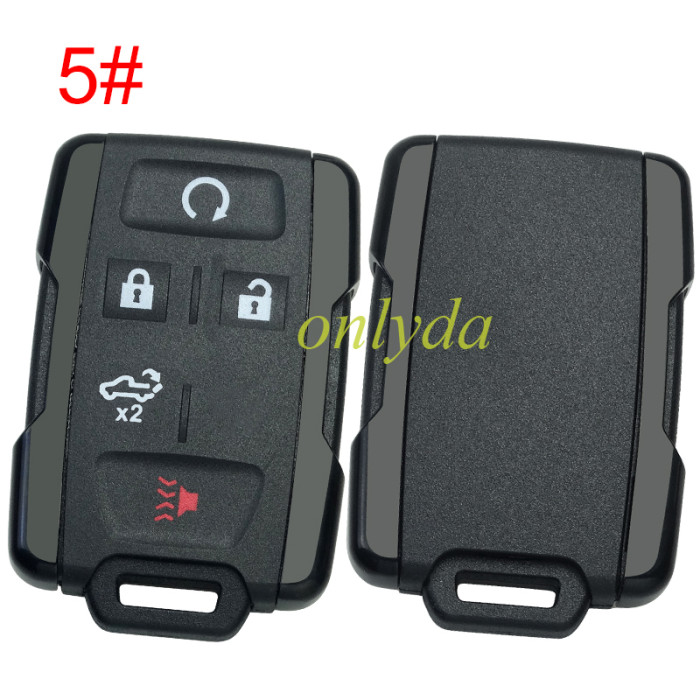 For Chevrolet GM remote key shell without badge place, the side part is black, pls choose the button
