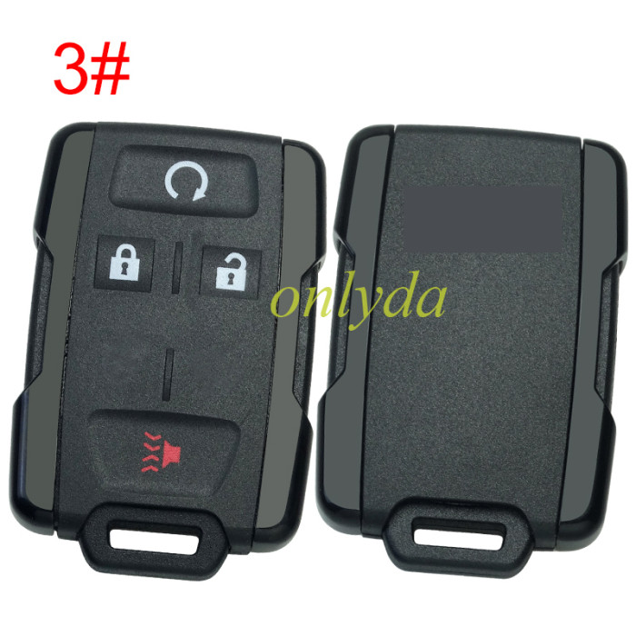 For Chevrolet  remote key shell with cross badge place, the side part is black, pls choose the button