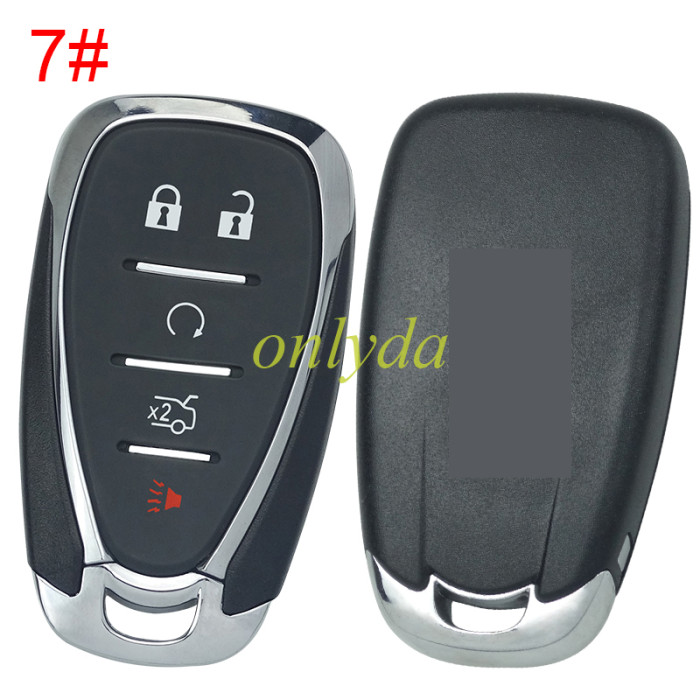 For Chevrolet  remote key blank with cross badge place, pls choose the button