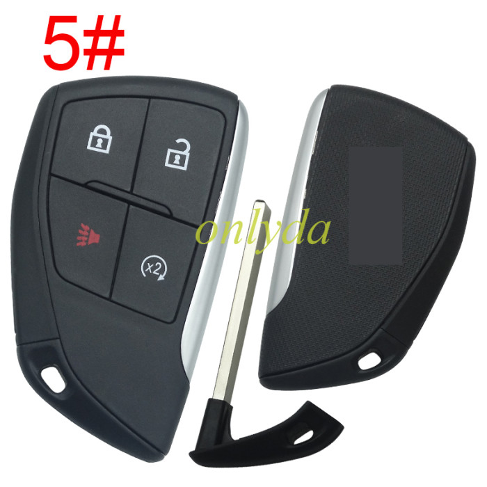 ForChevrolet 2+1/3+1/4+1/5+1 button remote key  shell with cross badge (please choose button)