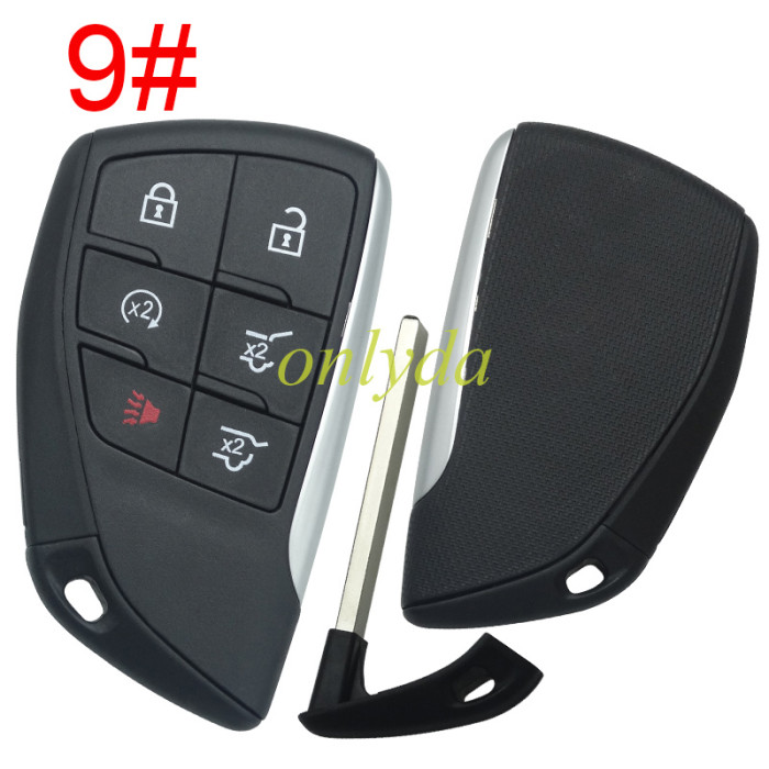 For Chevrolet Buick GM 2+1/3+1/4+1/5+1 button remote key  shell  without badge(please choose button)