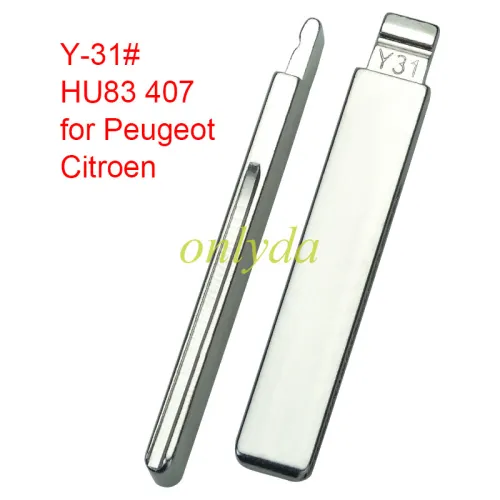VVDI  brand key blade Y-31# HU83 407 for Peugeot Citroen