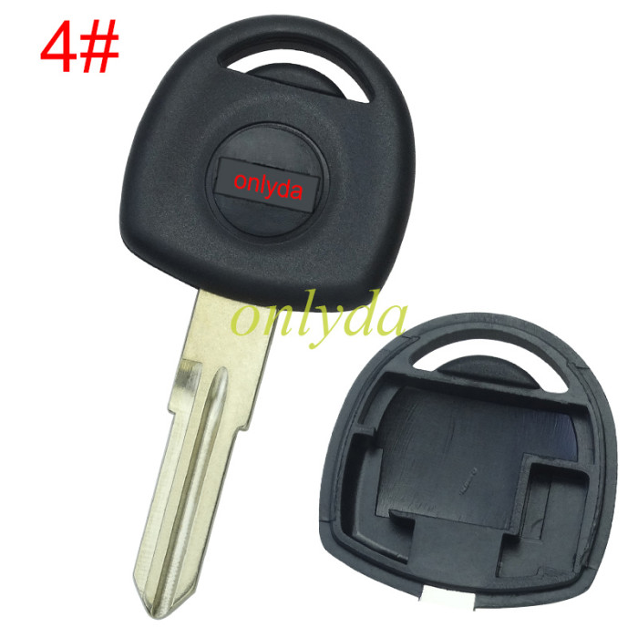 For Chevrolet transponder key shell with badge, pls choose the blade