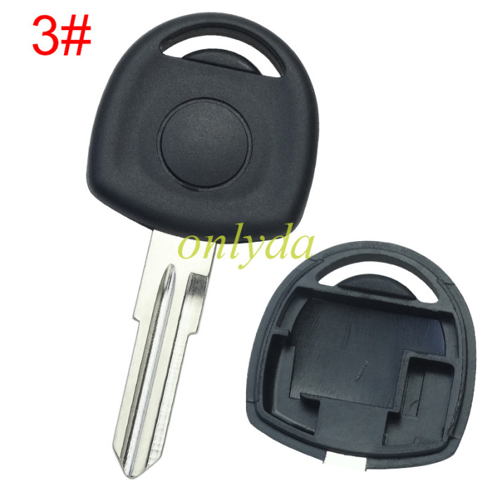 For Chevrolet transponder key shell without badge, pls choose the blade