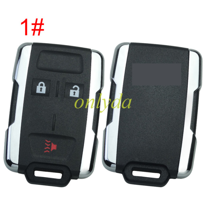 For Chevrolet  remote key shell with cross badge place, the side part is siliver color, pls choose the button