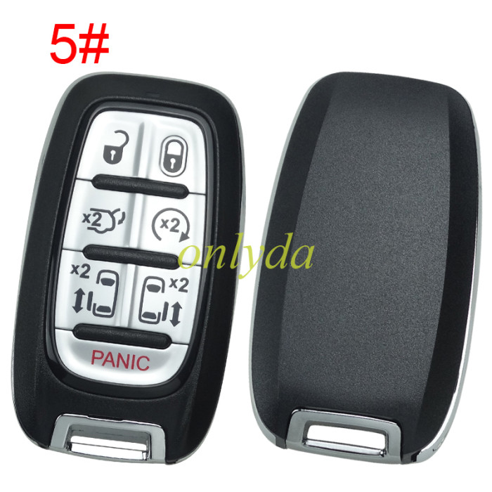 For Chrysler remote key shell without badge, emergecy blade included, pls choose the button