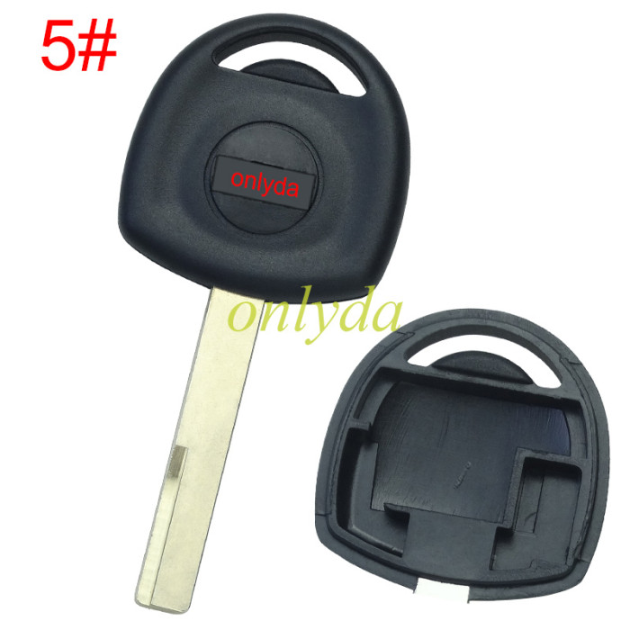 For Chevrolet transponder key shell with badge, pls choose the blade