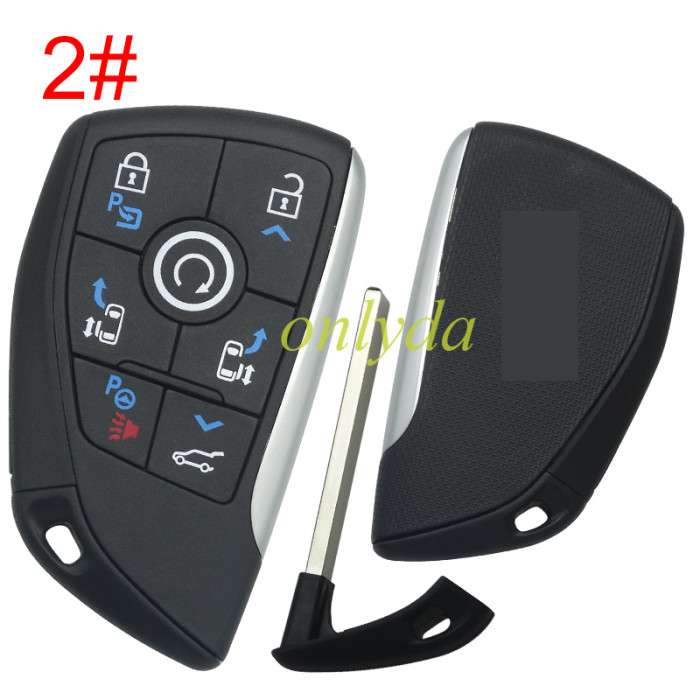 For Chevrolet remote key  shell with cross badge place(please choose button)