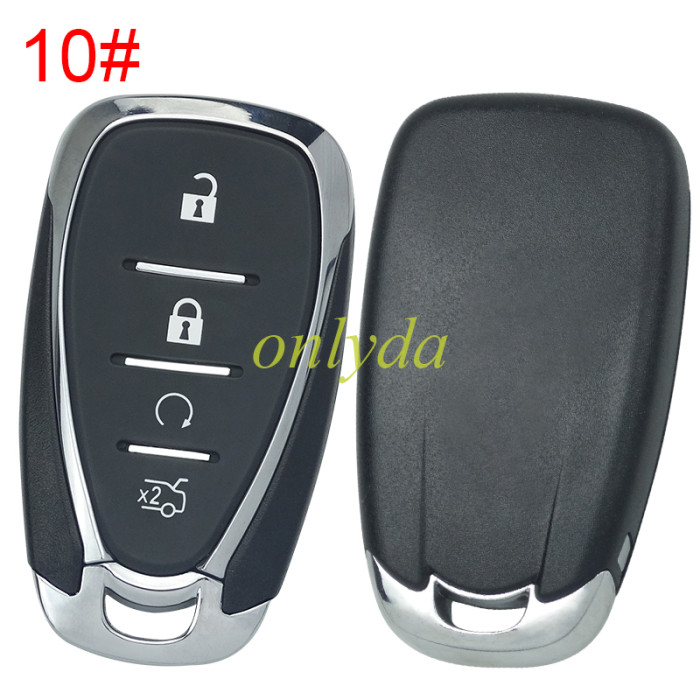 For Chevrolet  remote key blank without badge place, pls choose the button