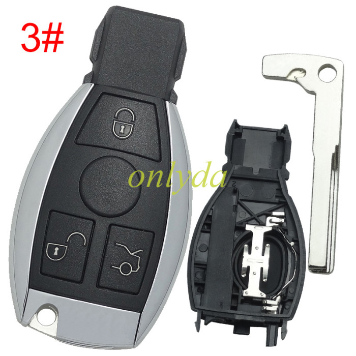 For Benz remote key shell with Mercedes Benz original badge shape, pls choose the button