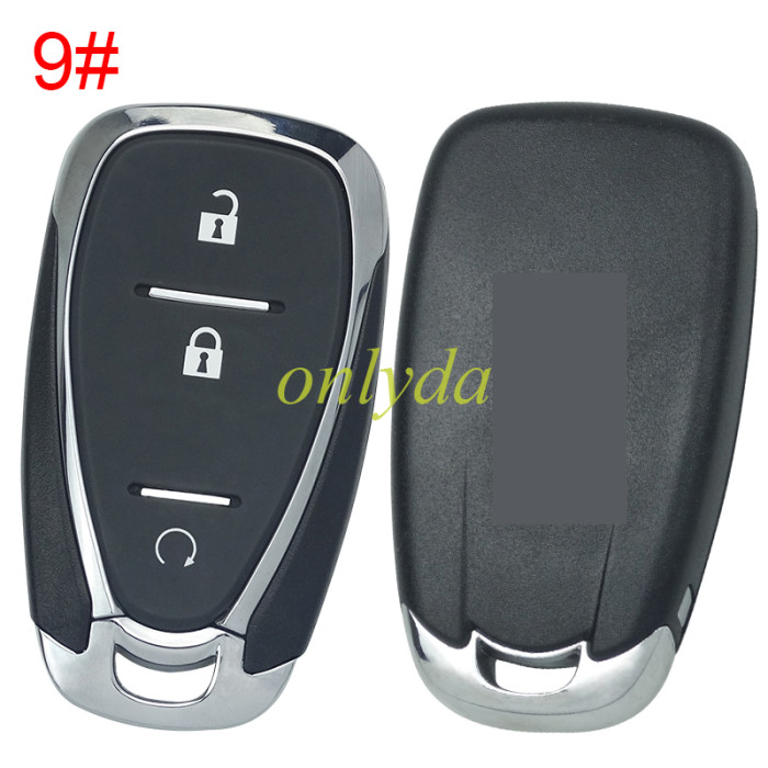 For Chevrolet  remote key blank with cross badge place, pls choose the button