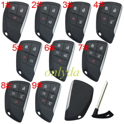 For Chevrolet Buick GM 2+1/3+1/4+1/5+1 button remote key  shell  without badge(please choose button)