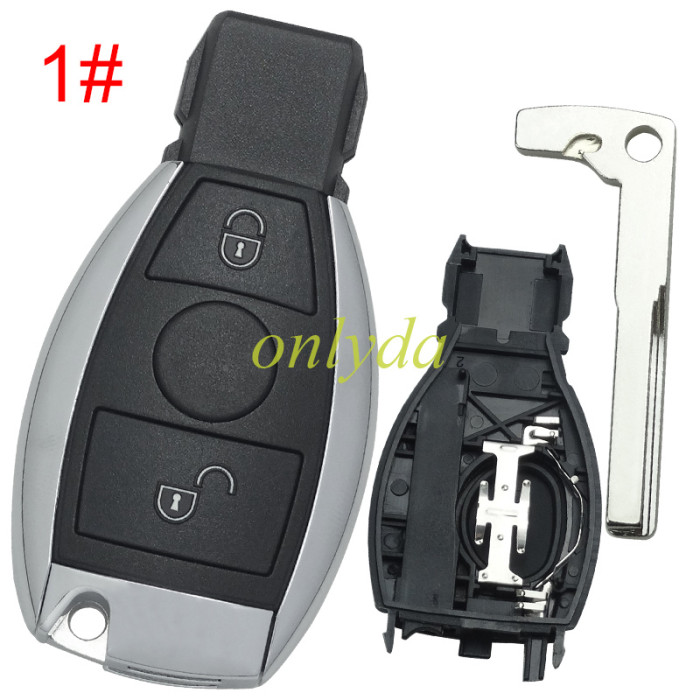 For Benz remote key shell with Mercedes Benz original badge shape, pls choose the button