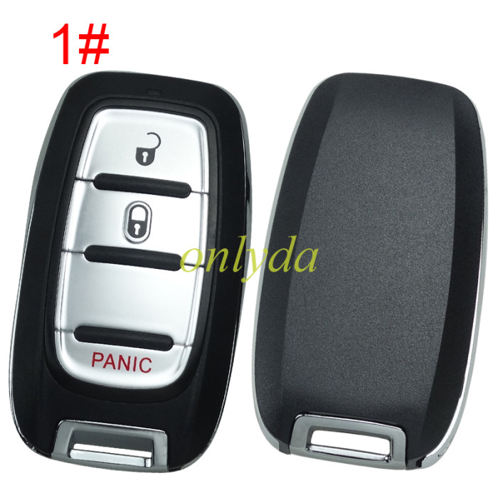 For Chrysler remote key shell without badge, emergecy blade included, pls choose the button