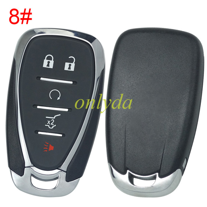For Chevrolet  remote key blank without badge place, pls choose the button