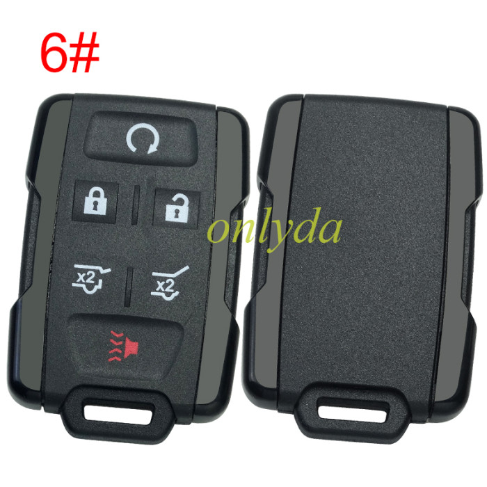 For Chevrolet GM remote key shell without badge place, the side part is black, pls choose the button