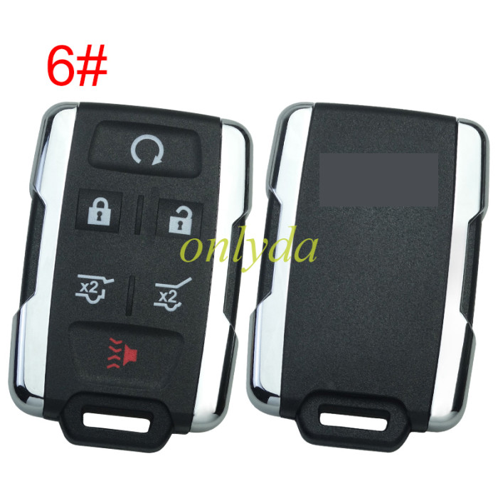 For Chevrolet  remote key shell with cross badge place, the side part is siliver color, pls choose the button