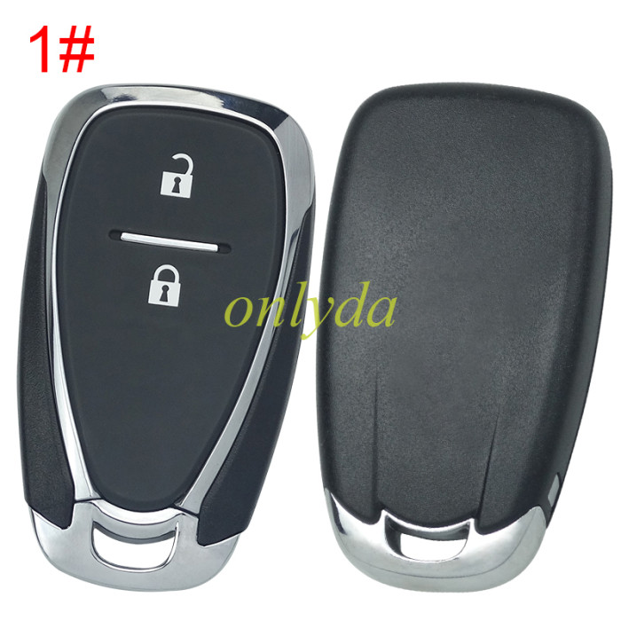 For Chevrolet  remote key blank without badge place, pls choose the button