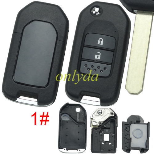 For Honda 2/3 button remote key shell without badge , The key shell and the original structure, Pls choose button