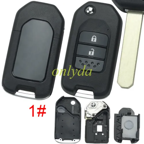 For Honda 2/3 button remote key shell without badge , The key shell and the original structure, Pls choose button
