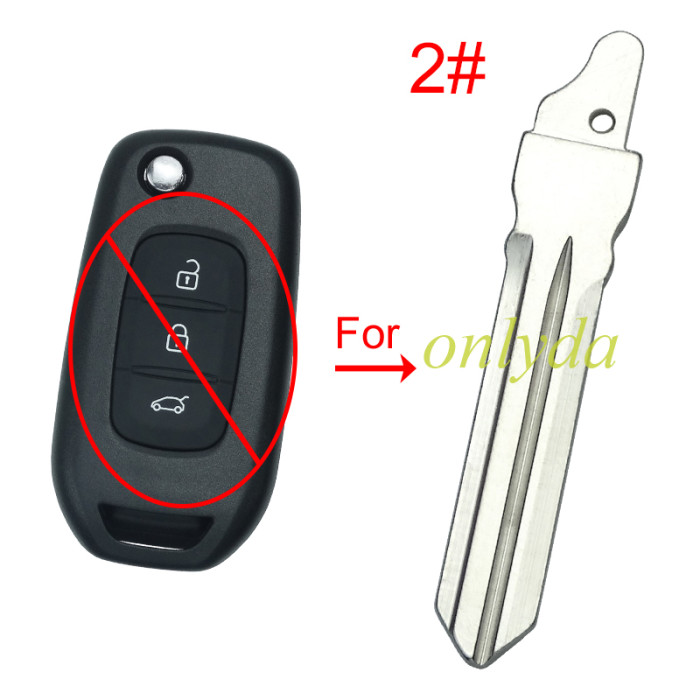 For flip remote key blank blade ,please choose the blade