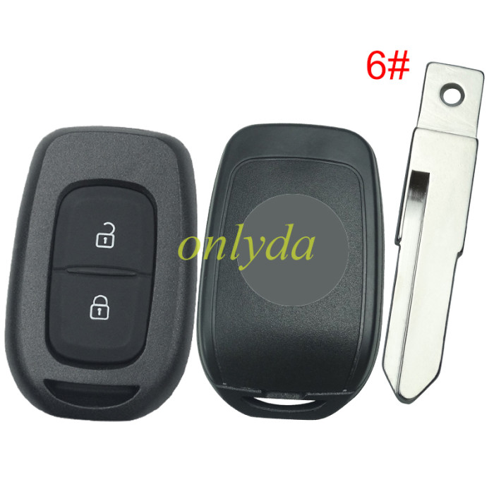 For 2 button remote key blank with LO, please choose the blade