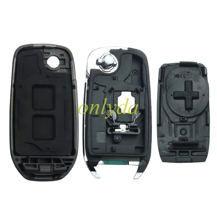 2 button flip remote key blank LO, please choose the blade(with badge)