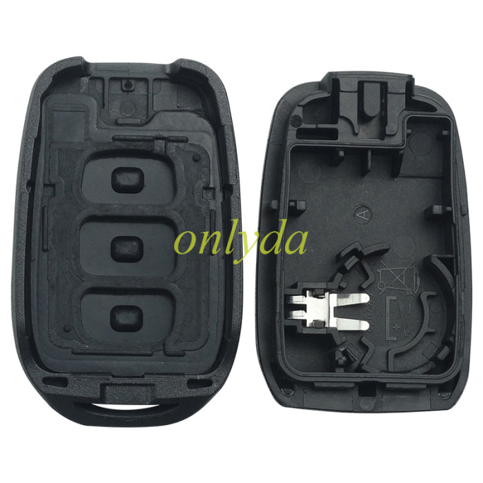 For Renault 3 button remote key blank with badge,please choose the blade