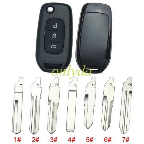 Copy For 3 button flip remote key blank,please choose the balde(no logo)