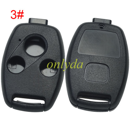 free shipping 10pcs/lot for Benz remote key shell  Honda  button remote key blank  (no chip slot place)