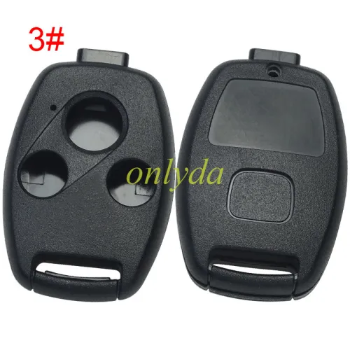 free shipping 10pcs/lot for Benz remote key shell  Honda  button remote key blank  (no chip slot place)