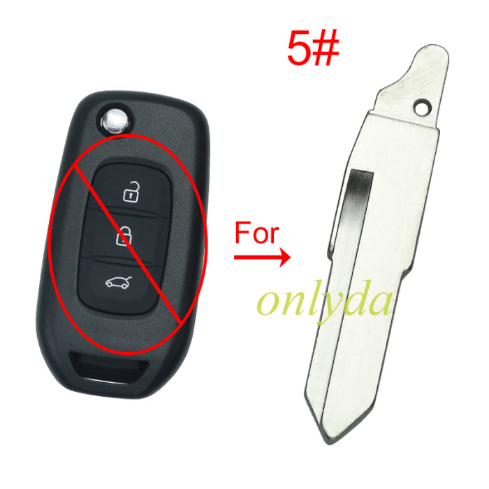 For flip remote key blank blade ,please choose the blade