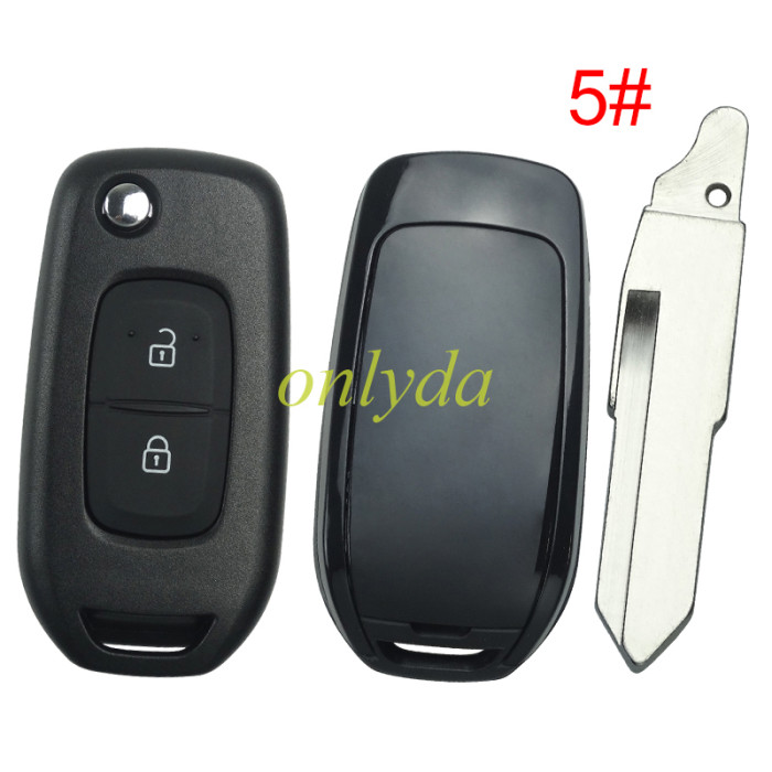 2 button flip remote key blank,please choose the balde(no logo)