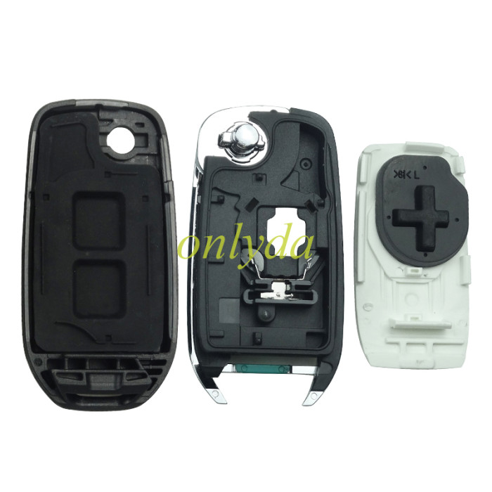 For 2 button flip remote key blank,please choose the blade without  badge