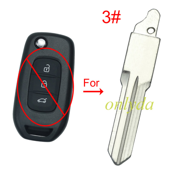 For flip remote key blank blade ,please choose the blade