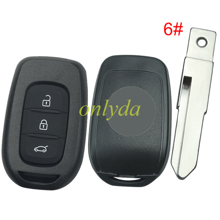 For 3 button remote key blank LO,please choose the blade