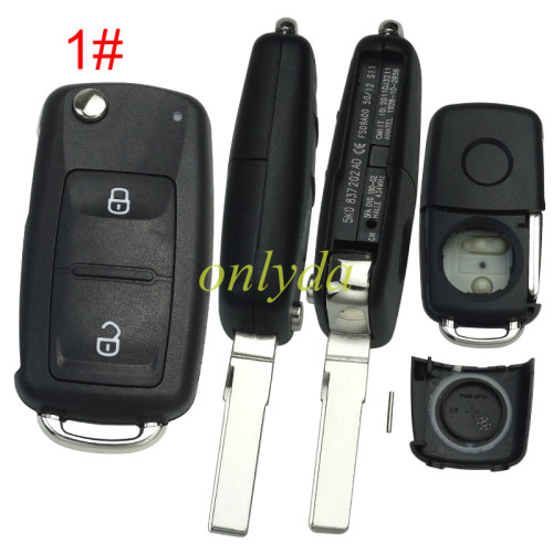 free shipping to EU. 10pcs/lot for Benz remote key shell  VW 2/3 button key  blank new modile after 2011