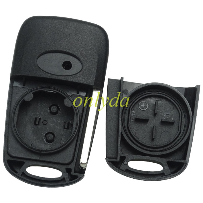 free shipping 10pcs/lot for Benz remote key shell  Hyundai 3 button remote key blank  with HY22  blade