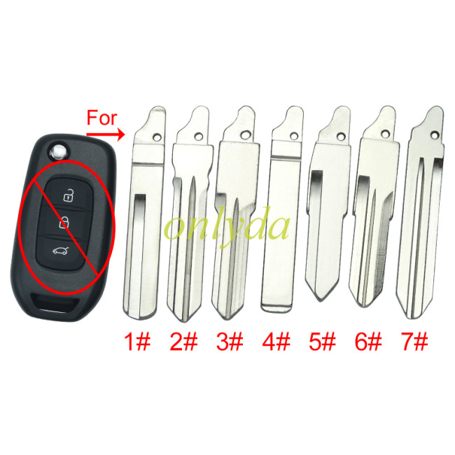 For flip remote key blank blade ,please choose the blade